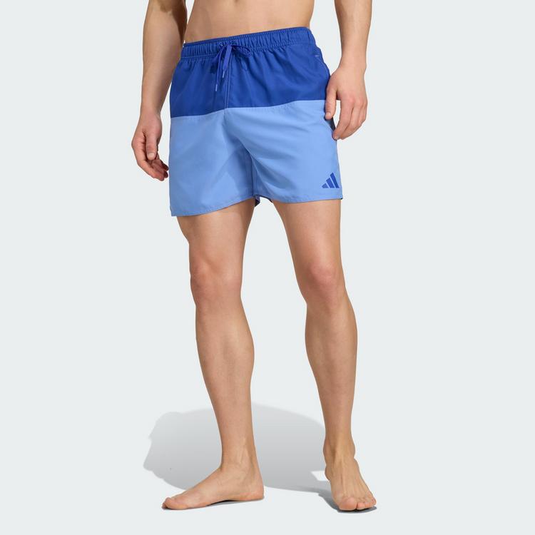 adidas adidas Colorblock 5 Inch Badeshorts Badehose Herren - Semi Lucid Blue / Blue Fusion - 0 | SportScheck