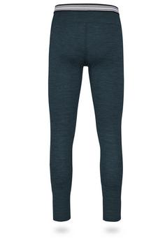 Rückansicht von normani Outdoor Sports Mackay Thermounterhose Kinder Petrol