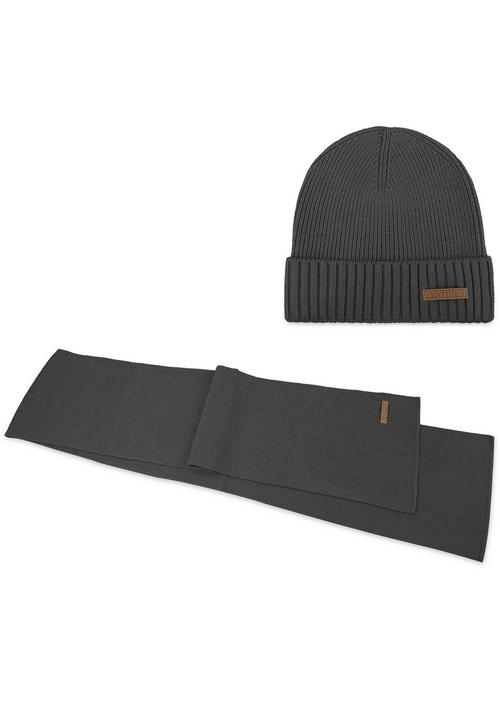 Rückansicht von normani Yuma Beanie Anthrazit