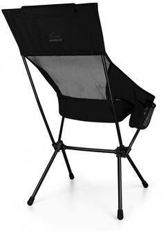 Rückansicht von normani Outdoor Sports Nemaska Campingstuhl Schwarz