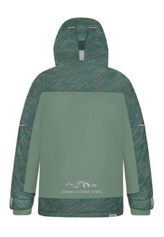 Rückansicht von normani Outdoor Sports Dawson Funktionsjacke Kinder Grün