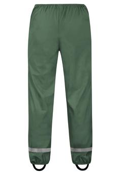 Rückansicht von normani Outdoor Sports York Regenhose Kinder Dunkelgrün