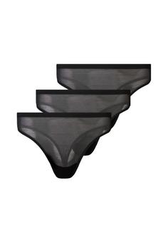 Snocks Full Mesh Tanga String Damen Schwarz