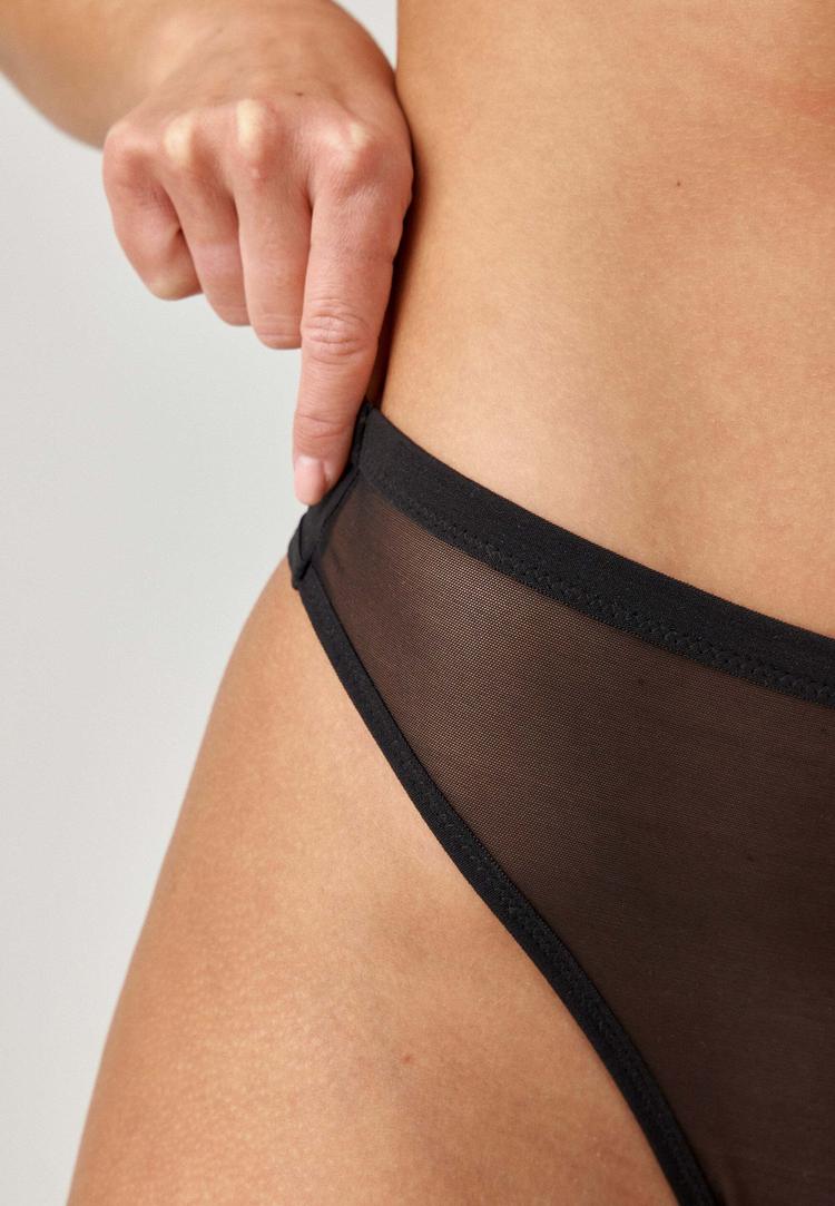 Snocks Snocks Tanga Unterhose Damen - Schwarz - 4 | SportScheck