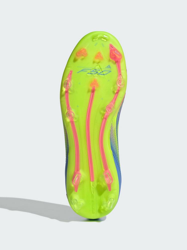 adidas adidas F50 Elite Laceless Kids FG Fu&szlig;ballschuh Fu&szlig;ballschuhe Kinder - Blue Fusion / Lucid Lemon / Lucid Pink - 1 | SportScheck