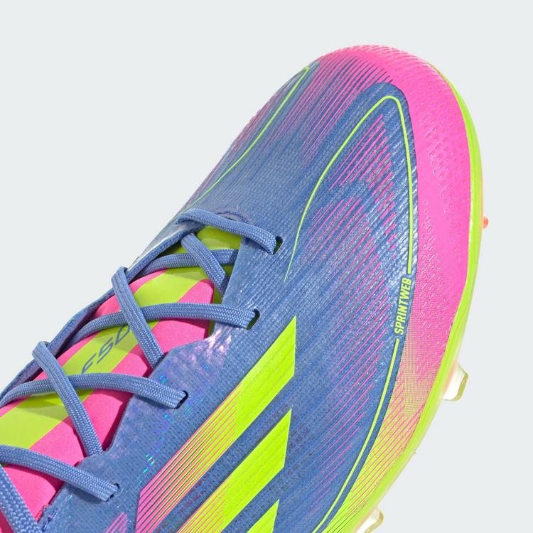 adidas adidas F50 Elite Kids FG Fu&szlig;ballschuh Fu&szlig;ballschuhe Kinder - Blue Fusion / Lucid Lemon / Lucid Pink - 6 | SportScheck