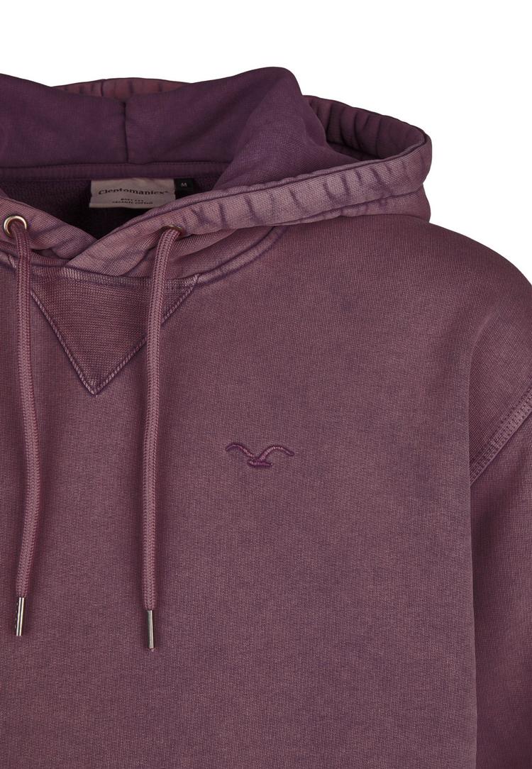 Cleptomanicx Cleptomanicx Boxy Hooded Ligull Washed Kapuzenshirt Herren - Plum Perfect - 3 | SportScheck