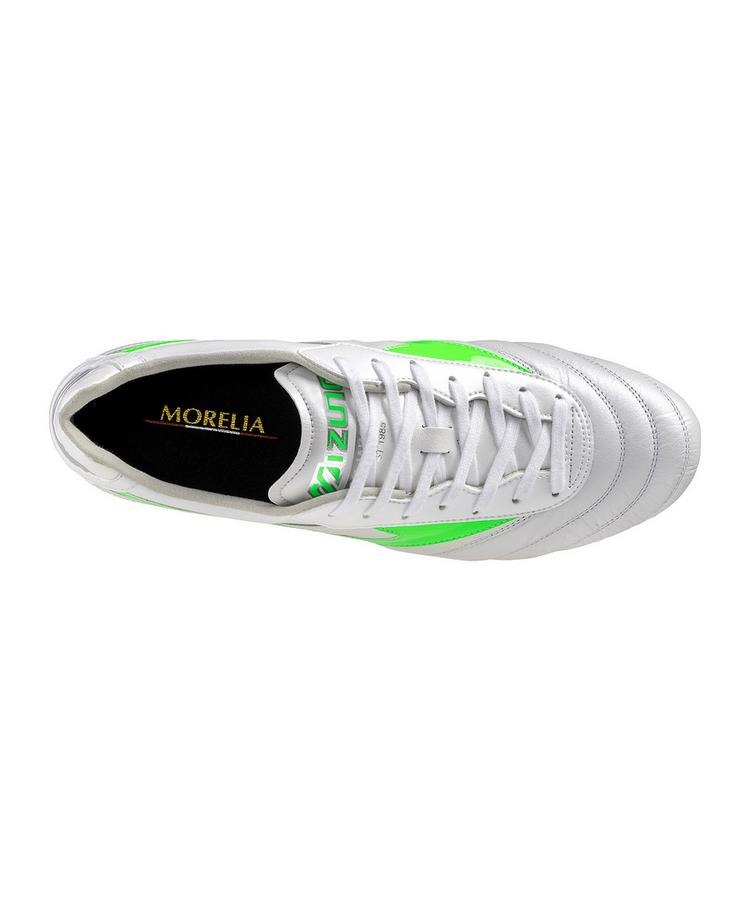 Mizuno Mizuno Morelia II Elite FG Frontier Wei&szlig; Fu&szlig;ballschuhe - weissgruensilber - 1 | SportScheck