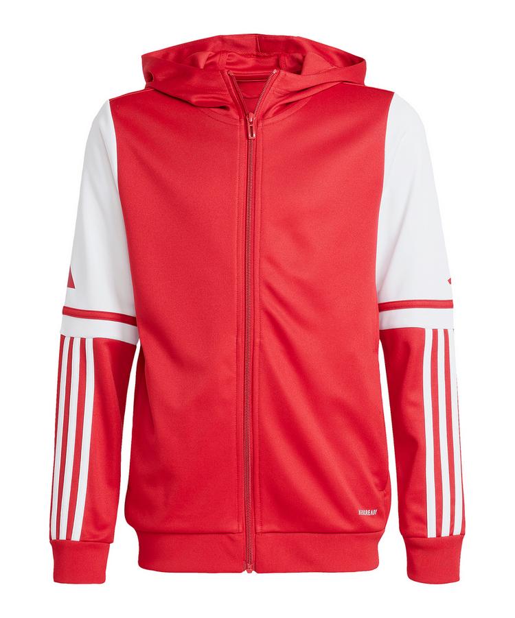 adidas adidas Squadra 25 Kapuzenjacke Kids Funktionssweatshirt Kinder - rotweiss - 0 | SportScheck