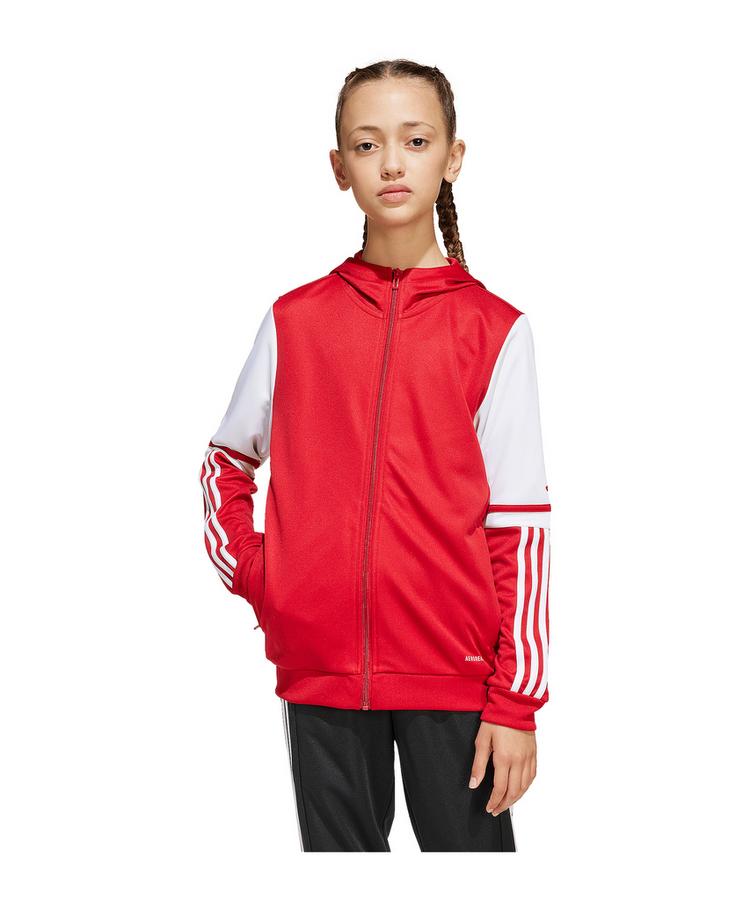 adidas adidas Squadra 25 Kapuzenjacke Kids Funktionssweatshirt Kinder - rotweiss - 1 | SportScheck