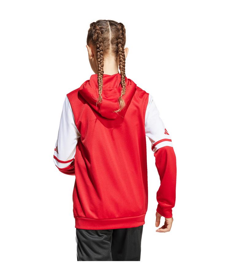 adidas adidas Squadra 25 Kapuzenjacke Kids Funktionssweatshirt Kinder - rotweiss - 2 | SportScheck