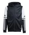 adidas Squadra 25 Kapuzenjacke Kids Funktionssweatshirt Kinder - schwarzweiss