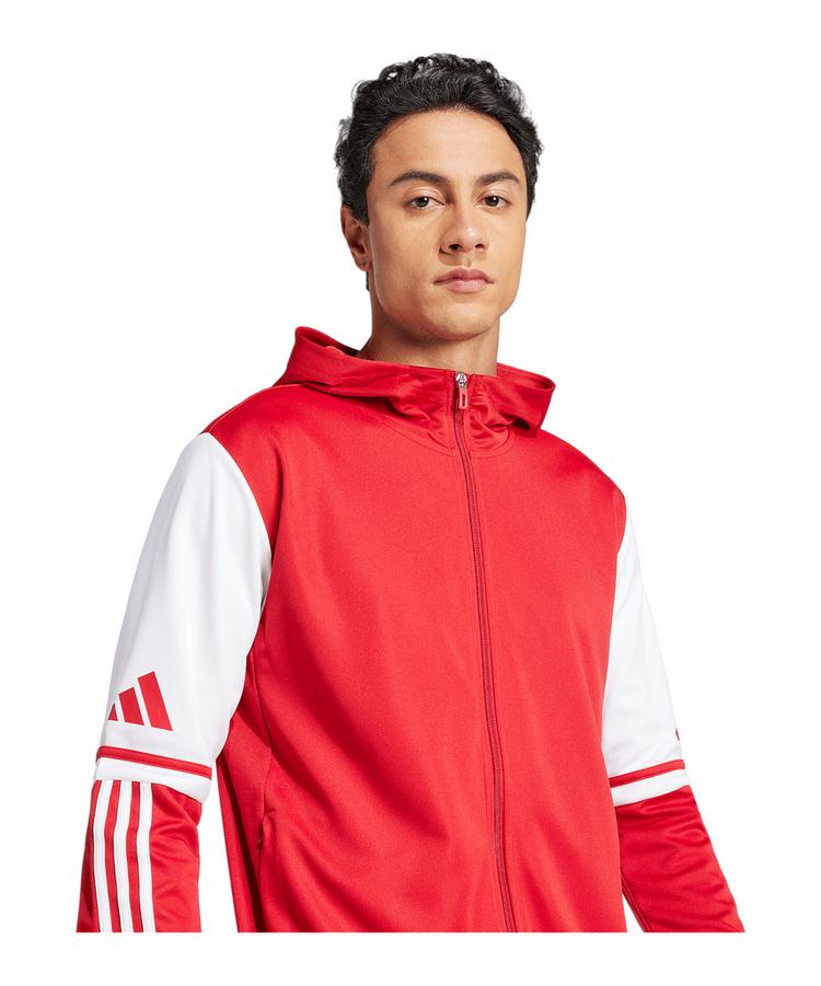 adidas adidas Squadra 25 Kapuzenjacke Funktionssweatshirt Herren - rotweiss - 2 | SportScheck
