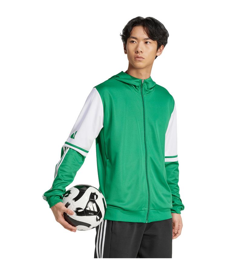 adidas adidas Squadra 25 Kapuzenjacke Funktionssweatshirt Herren - gruenweiss - 1 | SportScheck