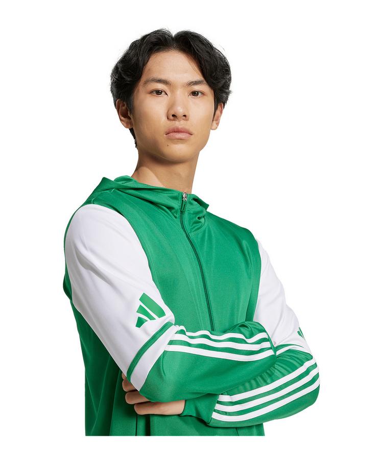 adidas adidas Squadra 25 Kapuzenjacke Funktionssweatshirt Herren - gruenweiss - 2 | SportScheck