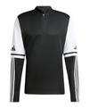 adidas Squadra 25 HalfZip Sweatshirt Funktionssweatshirt Herren - schwarzweiss