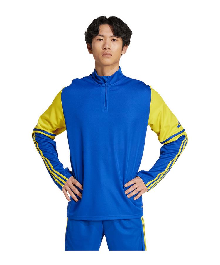 adidas adidas Squadra 25 HalfZip Sweatshirt Funktionssweatshirt Herren - blaugelb - 2 | SportScheck
