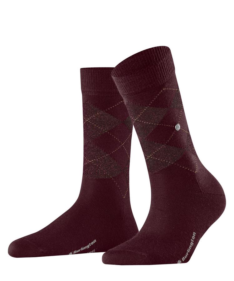 Burlington Burlington Marylebone Glitter SO Socken Damen - claret (8435) - 0 | SportScheck