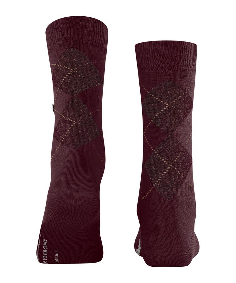 Burlington Burlington Marylebone Glitter SO Socken Damen - claret (8435) - 0 | SportScheck