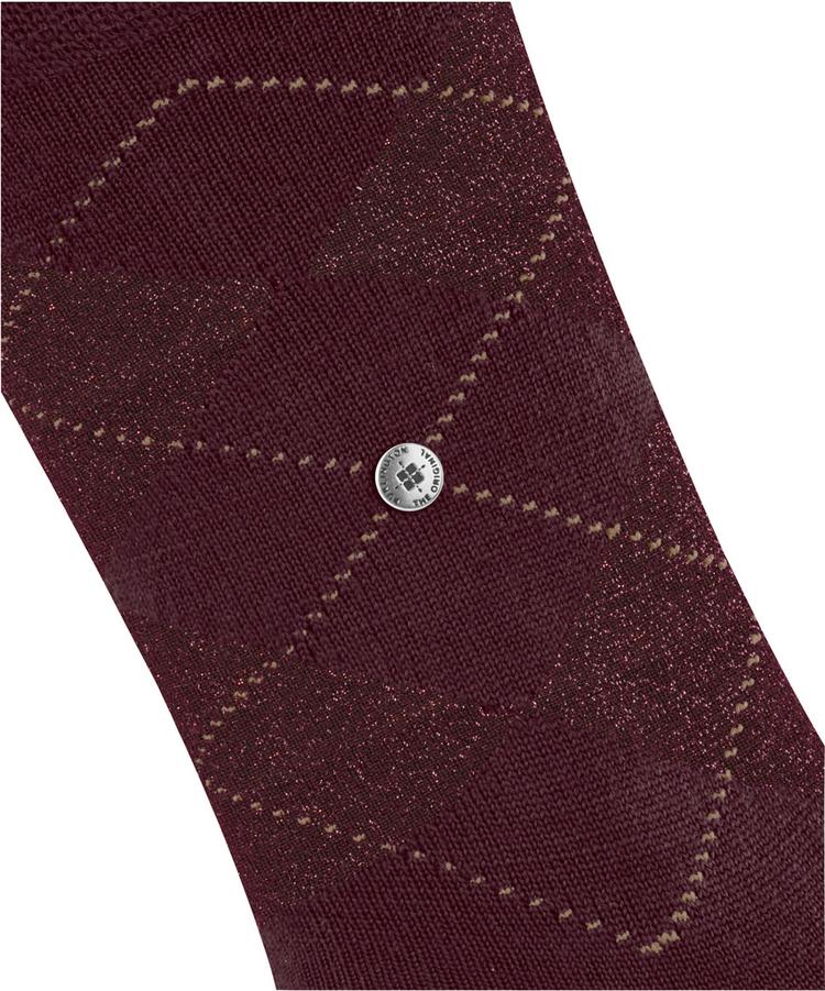 Burlington Burlington Marylebone Glitter SO Socken Damen - claret (8435) - 1 | SportScheck