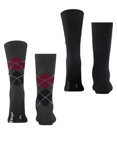 Rückansicht von Burlington Freizeitsocken Herren anthra mel (3082)