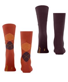 Rückansicht von Burlington Freizeitsocken Herren sunset (8038)