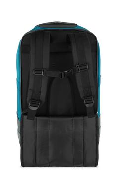 Rückansicht von normani Melano90 Trolley Grau/Petrol