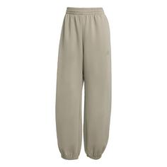 adidas Soft Lux Loose Hose Trainingshose Damen Silver Pebble