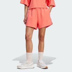 Rückansicht von adidas Weiche Lux Loose Shorts Funktionsshorts Damen Semi Turbo
