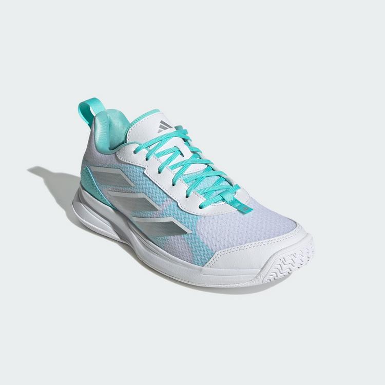 adidas adidas Avaflash Low Tennisschuh Tennisschuhe - Cloud White / Silver Metallic / Flash Aqua - 3 | SportScheck