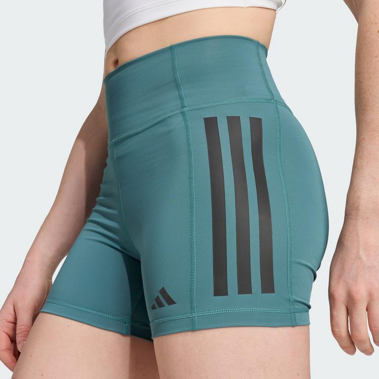 adidas adidas Optim&eacute; 3-Stripes 1/4 Short Leggings Tights Damen - Preloved Teal - 0 | SportScheck