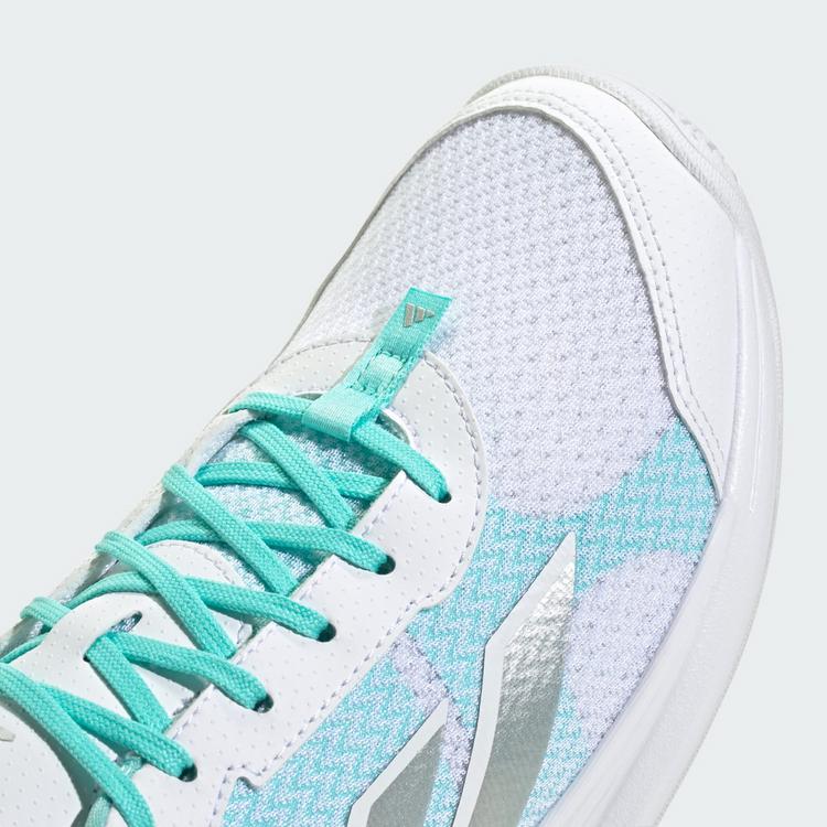 adidas adidas Avaflash Low Tennisschuh Tennisschuhe - Cloud White / Silver Metallic / Flash Aqua - 6 | SportScheck