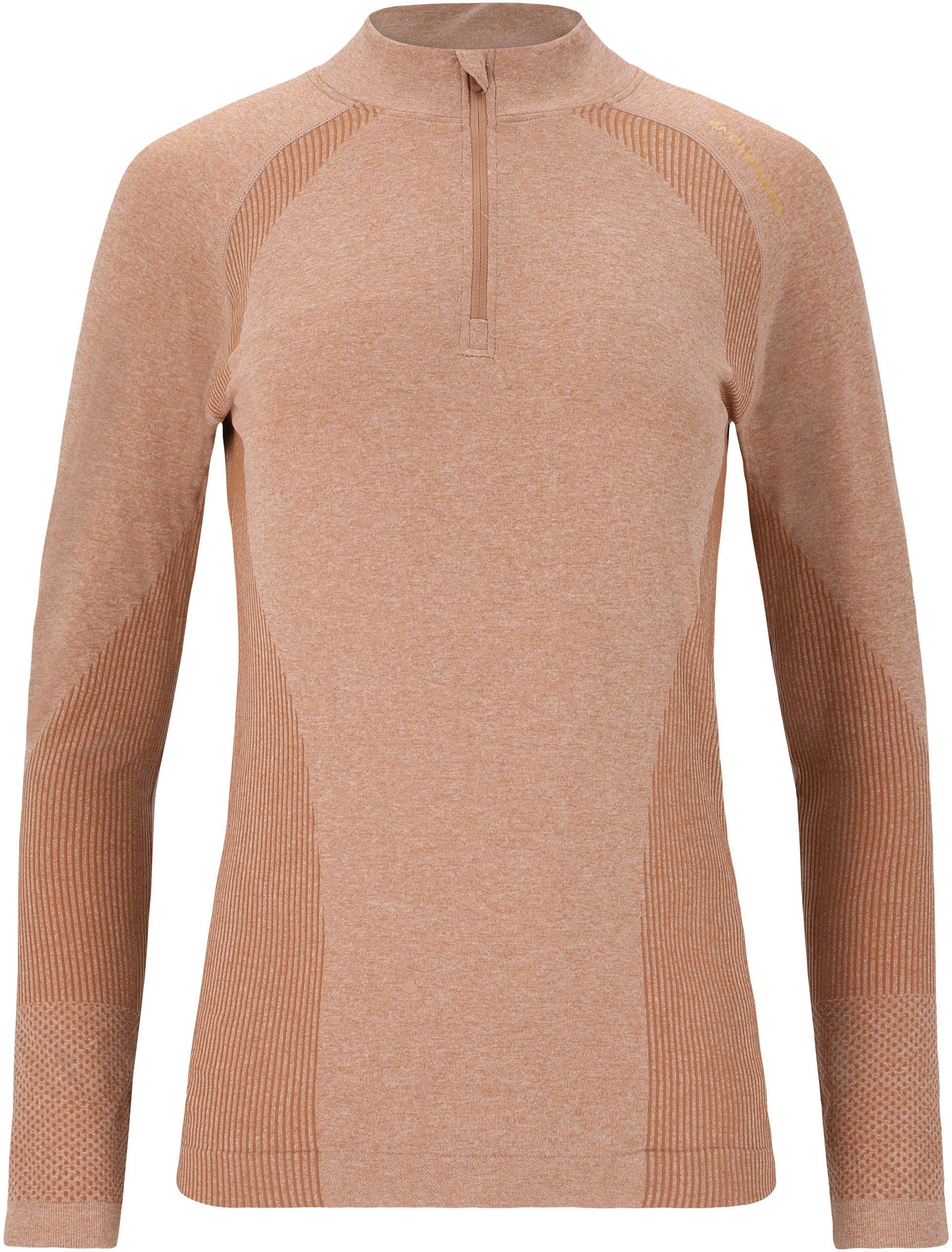 Endurance HALEN W Langarmshirt Damen - 5133 Beaver Fur