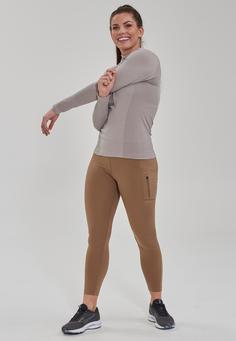 Rückansicht von Endurance HALEN W Langarmshirt Damen 1126 Gull Gray