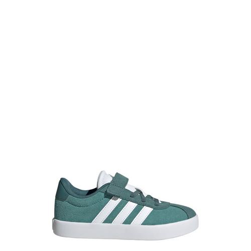 Rückansicht von adidas VL Court 3.0 Schuh Sneaker Kinder Powder Teal / Cloud White / Preloved Teal