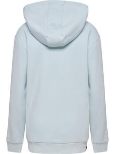 Rückansicht von hummel hmlMOVER COTTON HOODIE WOMAN Hoodie Damen BABY BLUE