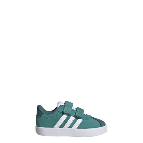 Rückansicht von adidas VL Court 3.0 Schuh Sneaker Kinder Powder Teal / Cloud White / Preloved Teal