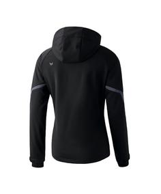 Rückansicht von Erima Softshell Jacke Active Wear Damen Regenjacke Damen schwarzgrau