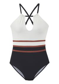 Lascana Badeanzug Badeanzug Damen - wei&szlig; - schwarz