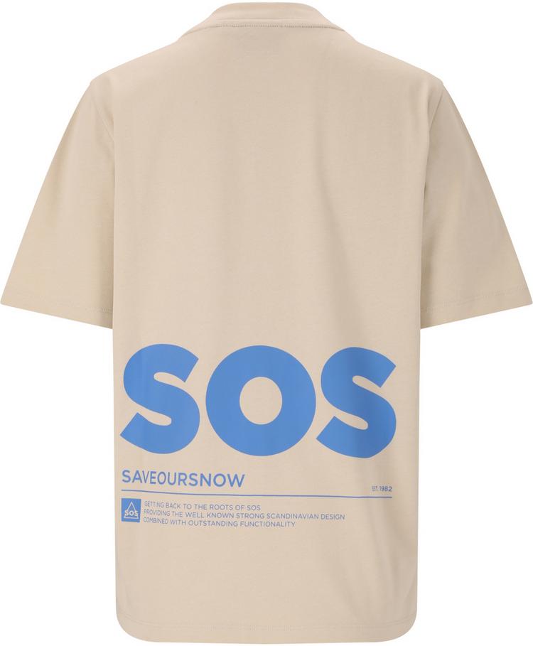 SOS SOS Big Wood Printshirt Damen - 1157 Rainy Day - 0 | SportScheck
