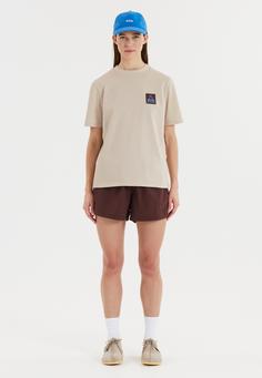 Rückansicht von SOS Big Wood Printshirt Damen 1157 Rainy Day