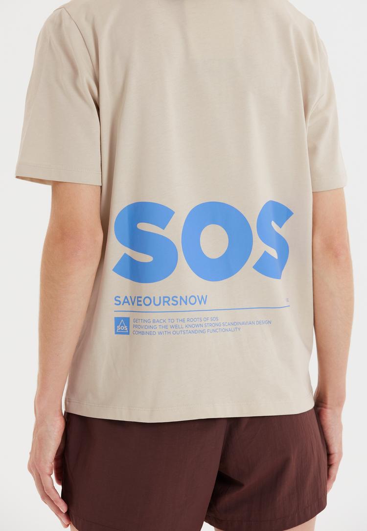 SOS SOS Big Wood Printshirt Damen - 1157 Rainy Day - 1 | SportScheck