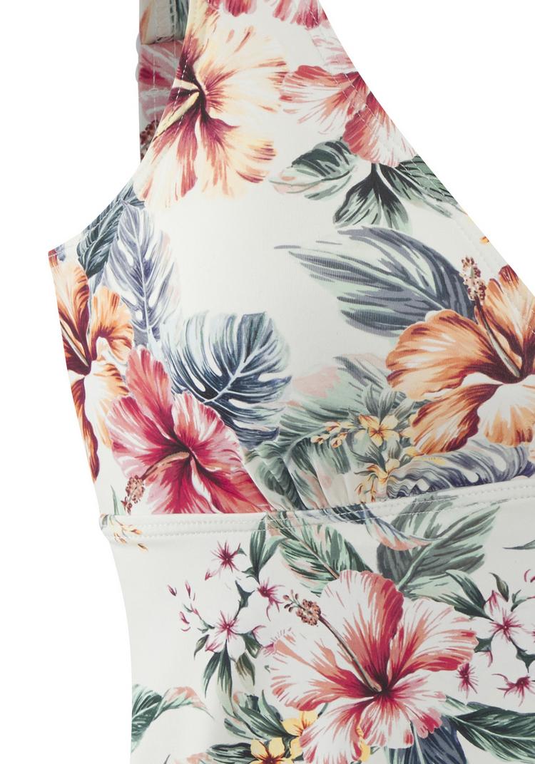 Lascana Lascana B&uuml;gel-Tankini-Top Bikini Oberteil Damen - creme bedruckt - 1 | SportScheck