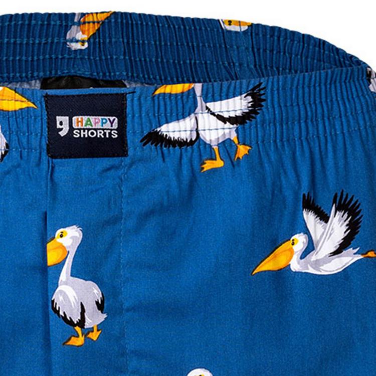 HAPPY SHORTS HAPPY SHORTS Web-Boxershorts Unterhose Herren - Pelikan - 1 | SportScheck