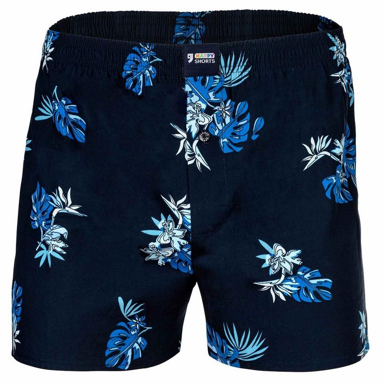 HAPPY SHORTS HAPPY SHORTS Web-Boxershorts Unterhose Herren - Hawaii Flowers - 0 | SportScheck