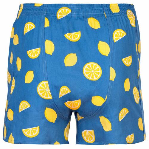 Rückansicht von HAPPY SHORTS Web-Boxershorts Boxershorts Herren Lemons