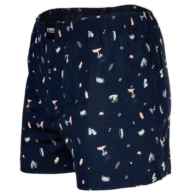 HAPPY SHORTS HAPPY SHORTS Web-Boxershorts Unterhose Herren - Beach - 1 | SportScheck