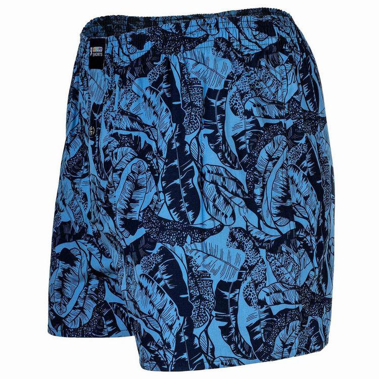 HAPPY SHORTS HAPPY SHORTS Web-Boxershorts Unterhose Herren - Leaves allover - 1 | SportScheck