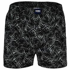 HAPPY SHORTS Web-Boxershorts Boxershorts Herren Palm Leaves Khaki