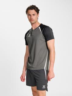 Rückansicht von hummel Funktionsshirt Herren STEEL GRAY/ASPHALT